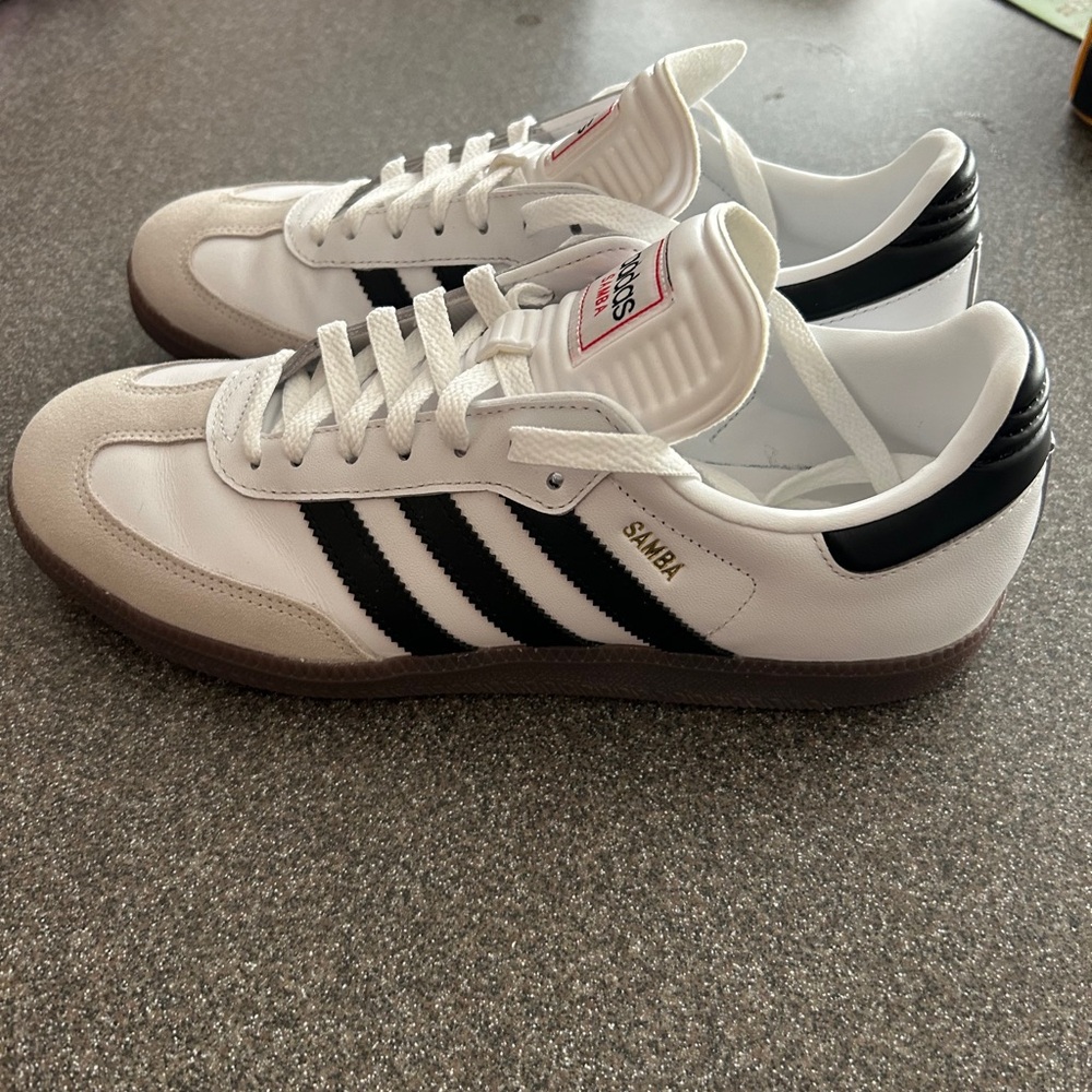 Adidas White and Black Sneakers Classic Design